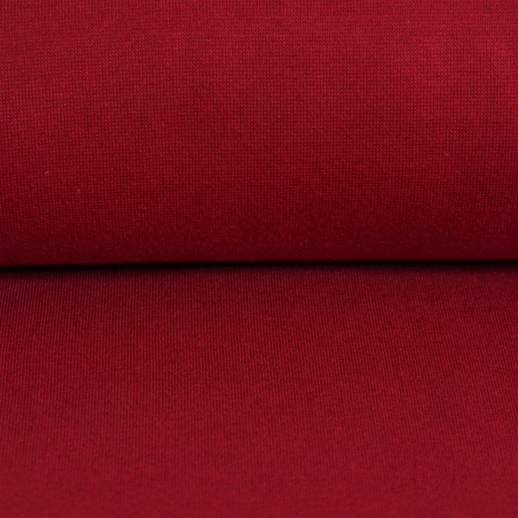 Bündchenware kirschrot – Bio